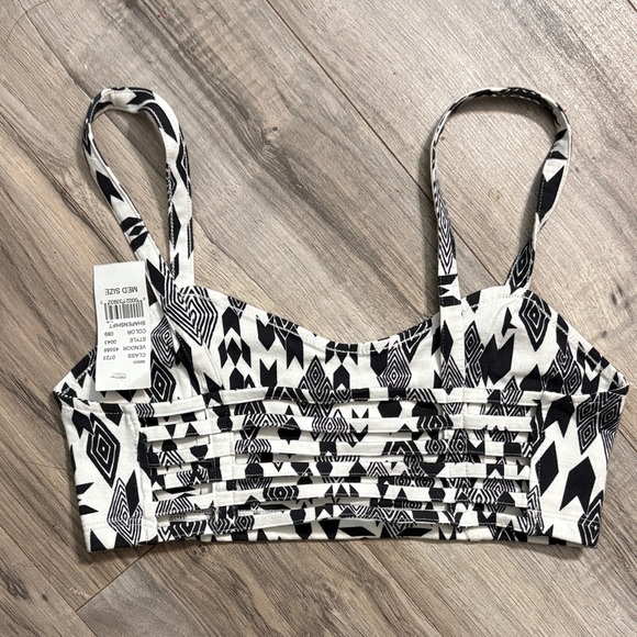 PacSun Monochrome Geometric Sports Bra - Picture 2 of 3